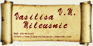 Vasilisa Mileusnić vizit kartica